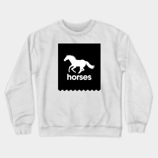 Sporty Horses Silhouette Crewneck Sweatshirt